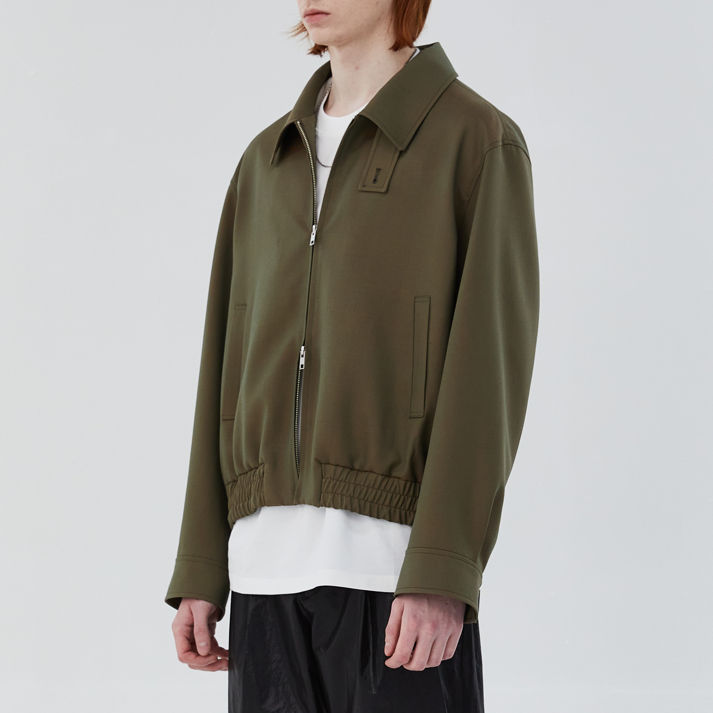 [EXCLUSIVE] WOOL BLOUSON (OLIVE)