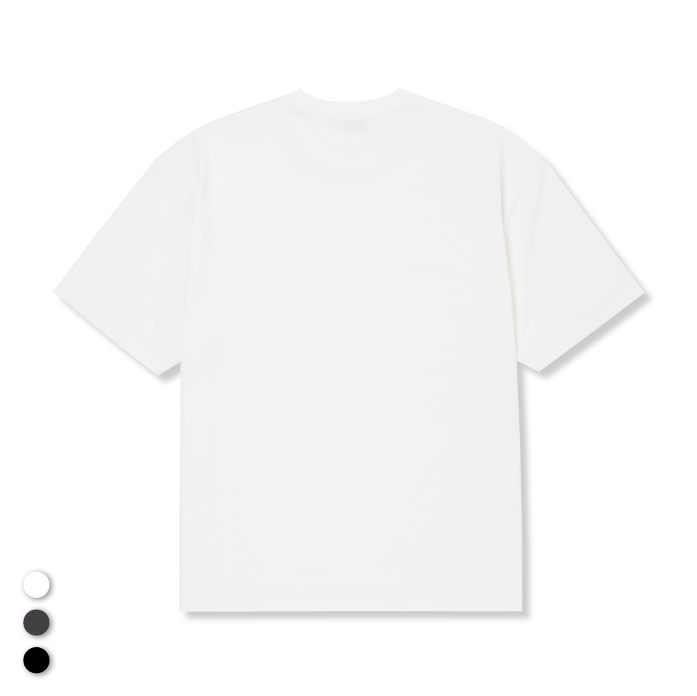 스탠다드 핏 실켓 하프 슬리브 티셔츠 (3COLOR)